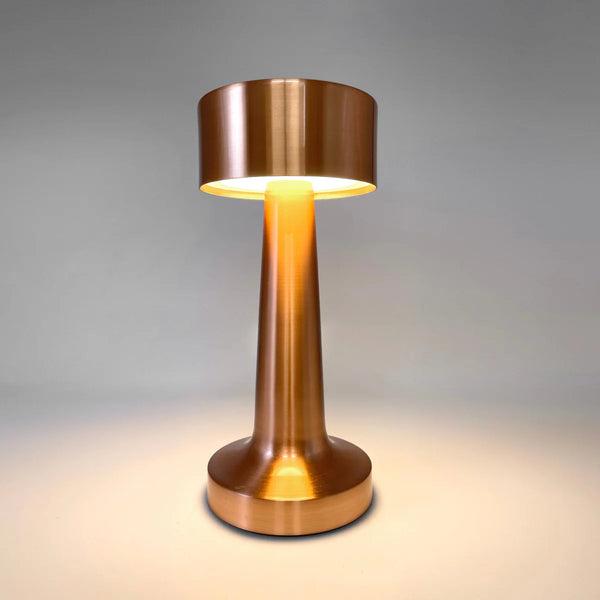 Dumbbell Shape Retro Style Rechargeable Metal Touch Lamp