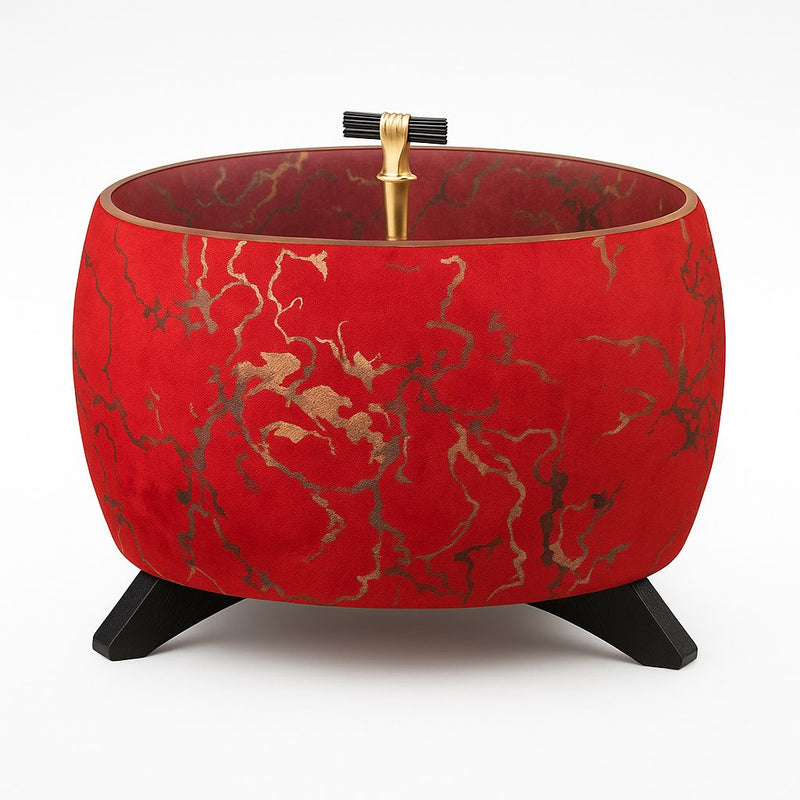 Red Printed Texture Turkish Hotpot